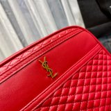 Replica YSL 64899 Red/White/Black Victoire camera bag High Quality