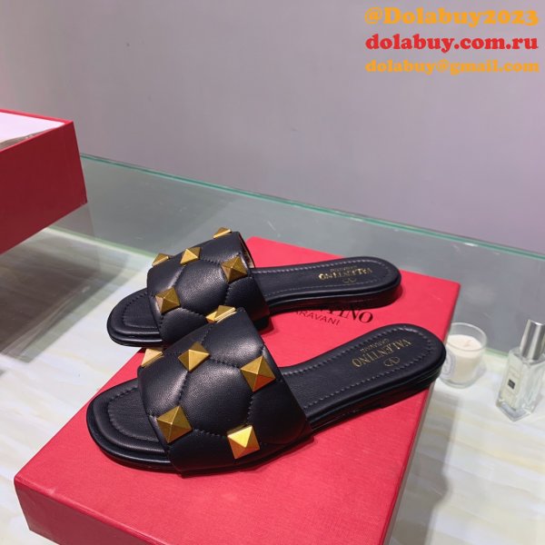 Top Quality Replica Factory Valentino Rivet slippers