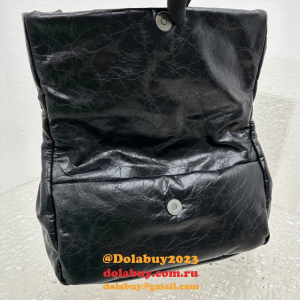 Top Quality Best Balenciaga Le Monaco Wax Leather Chain Bag