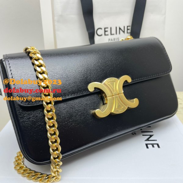 REPLICA CELINE RIOMPHE 20.5CM chain bag