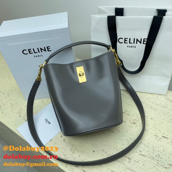 UK Celine Perfect Fake Quality Teen Bucket Triomphe Bag