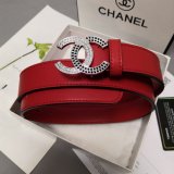 Top Quality Replica CC Double C Belt Red Width 3.0cm 1135