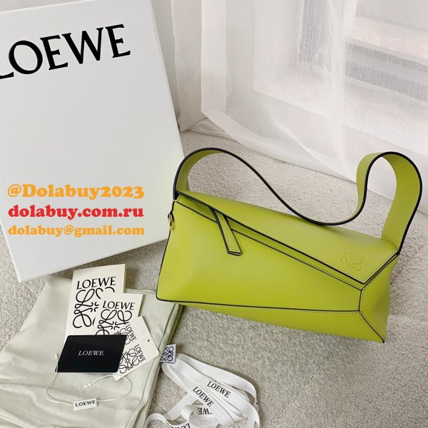 Shop Loewe Replica Puzzle Leather Hobo Top Quality Bag