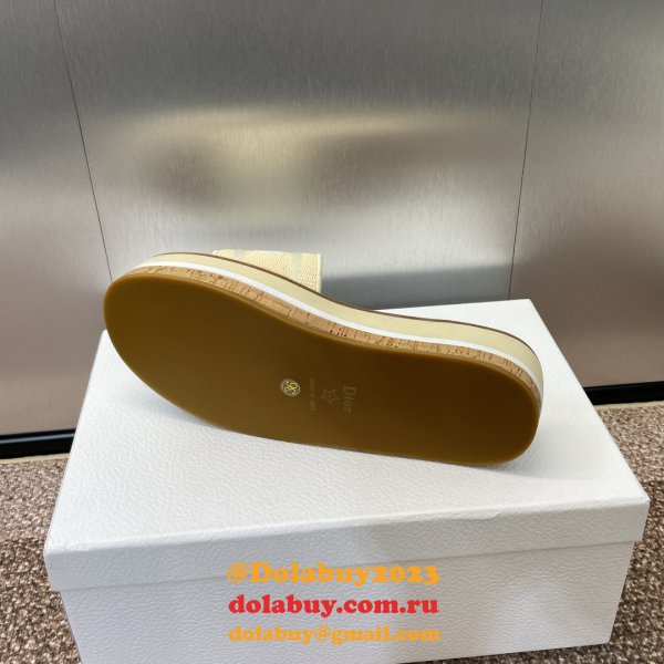 Designer Dior Dway Platform Slide