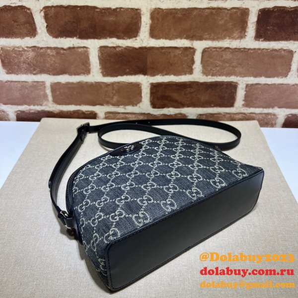 Quality Best Fake Black Ophidia GG 499621 Shoulder Fashion Bag