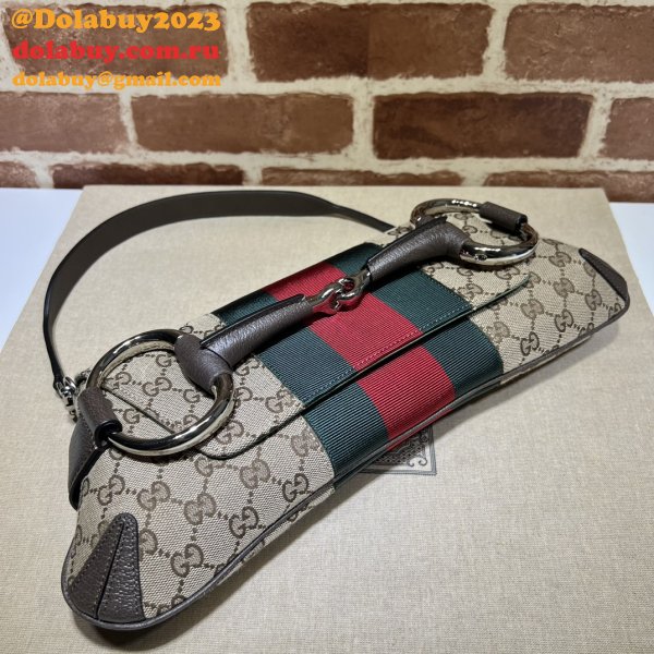 High Quality Gucci Horsebit Chain 764255 Shoulder Knockoff Bag Beige