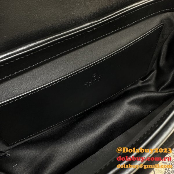 Affordable 446744 Black Marmont Top-Quality Fake Gucci Bags