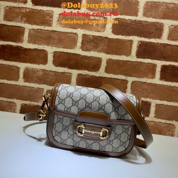 Gucci Beige Replicas Horsebit 1955 mini aaa bag