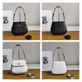 High Quality Prada Cleo Brushed Knockoff Leather Shoulder Bag