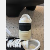 Prada Downtown Bold Nappa Leather And Suede Sneakers