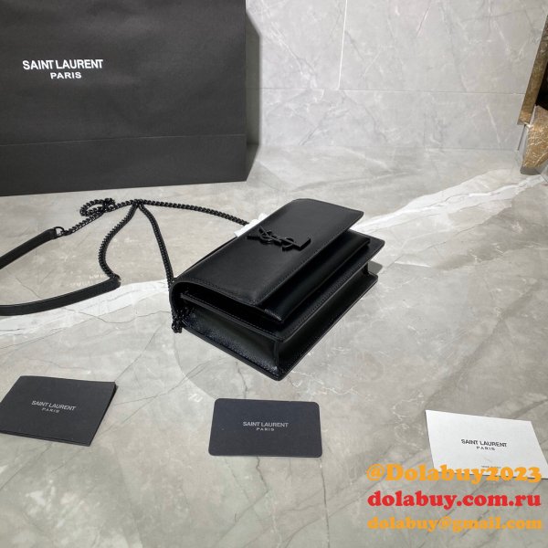 Buy Replica YSL Sunset 19cm Bags Online Black