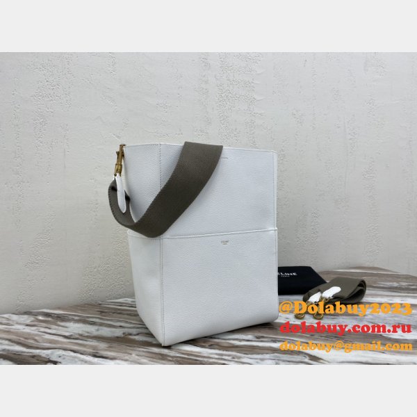 Top Quality Replica Seau Sangle Celine White Bags