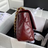 CC 7 Star 19 Large Flap AS1161 Black/Red Replicas 26CM Bag