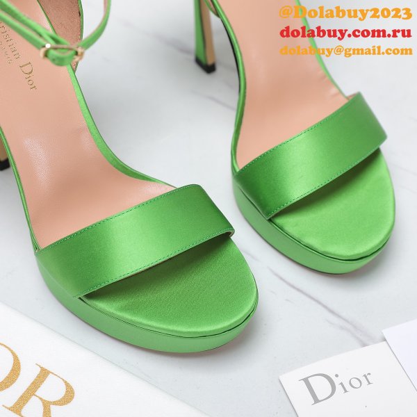 Duplicate Mlle Dior Heeled Sandal Top Quality