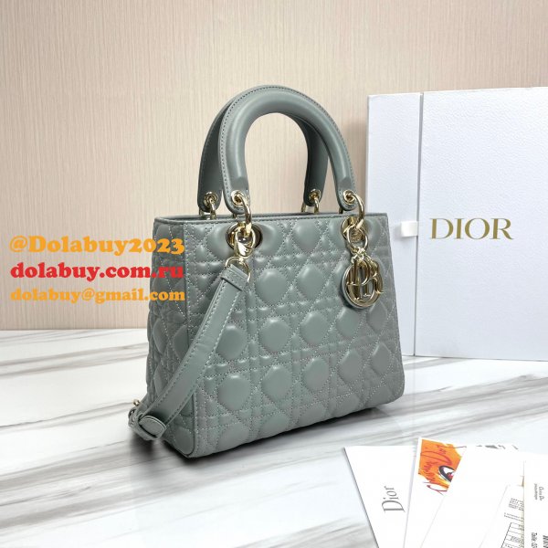 Fashion Christian Dior Lady Dior Top Quality 24CM Fake Bag