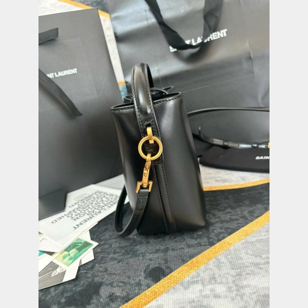 YSL Fake LE 37 AAA+ Hobo In Shiny 765870 Replica Saint Laurent Bag