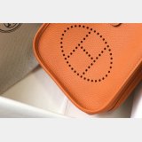 Hermes Bags Replica Mini Evelyne Orange