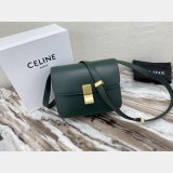 Celine Cheap Teen Classic Box ArmyGreen shoulder bag