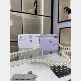 Luxury CC 22P pearl chain lipstick bag AP2581Y