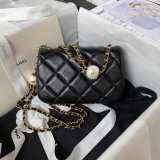 Luxury Wholesale Flap Black AS4868 Replica Bags