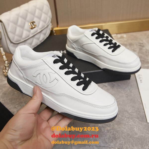 1:1 Mirror chane women Calf leather sneaker