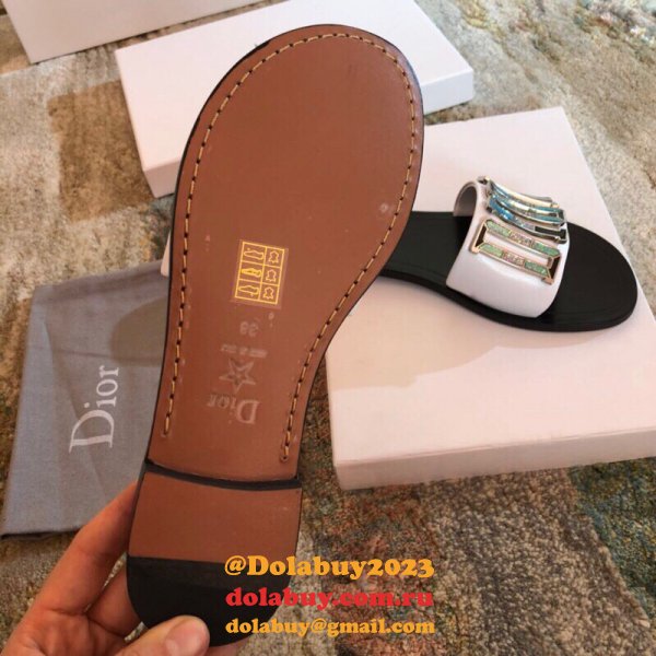 Wholesale Luxury DIOR FALT SLIPPER Top Quality