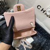 Perfect CC 17CM Classic Flap Caviar Leather Bag