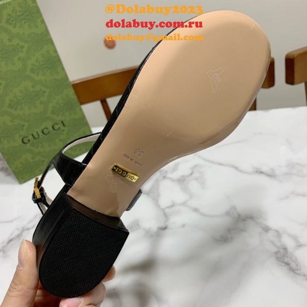 The Best Fake Sandals 1:1 Mirror Top Quality Black Shoes