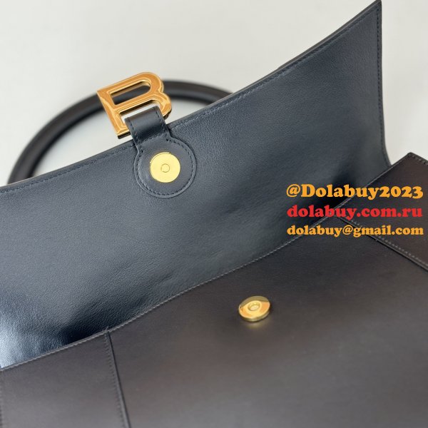 Balenciaga Replica Box In Black 812214 Hourglass Handbag