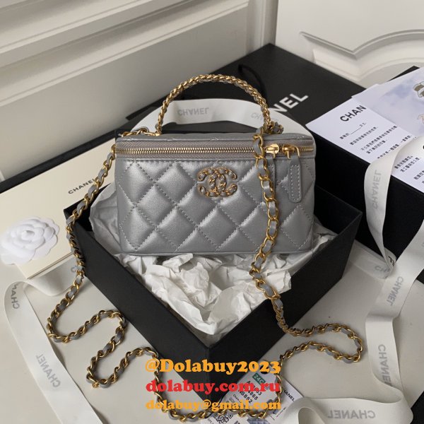 Knockoff Casual Style Vanity AP3663 2Way Chain Plain Party Bags