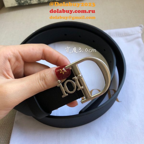 High Quality Christian Dior AAA Belts red/black/brown 30mm Cheap