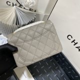 Perfect CC 17CM Classic Flap Caviar Leather Bag