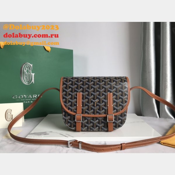 Copy Goyard Chevron Belvedere Duplicate Messenger GY020098 Fake Bag