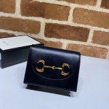 AAA+ Gucci Replica 1955 Horsebit card case 621887 wallet