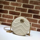 Top Quality 550154 Gucci GG Marmont mini round shoulder bag