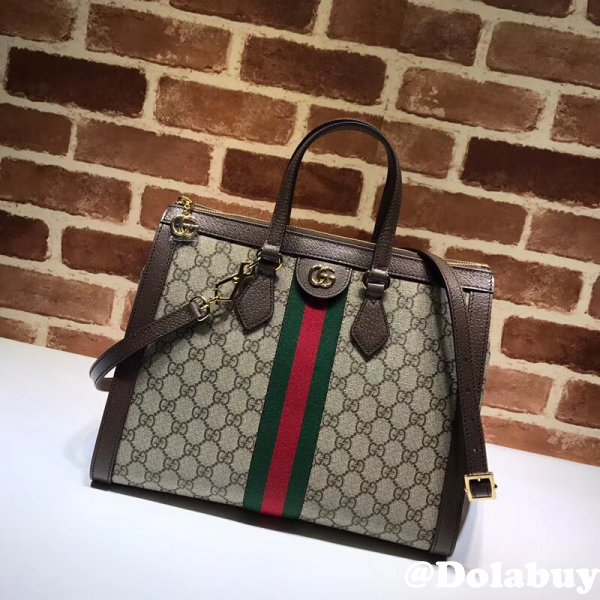 High Quality Gucci GG Supreme Ophidia Medium Tote 524537 Bag