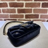 Affordable 446744 Black Marmont Top-Quality Fake Gucci Bags