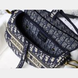 Replica Saddle Bag Blue Dior Oblique Jacquard