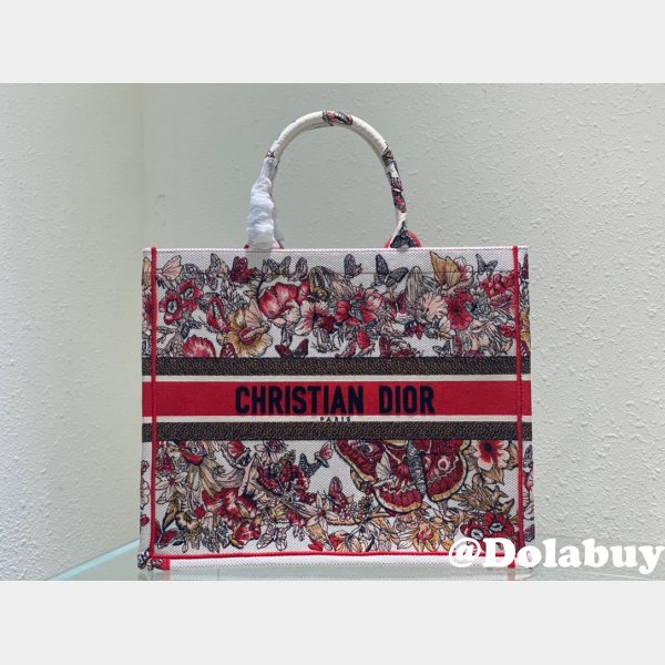 Best Replica Handbag 2022 Dior Designer Book Totes Red for Cheap