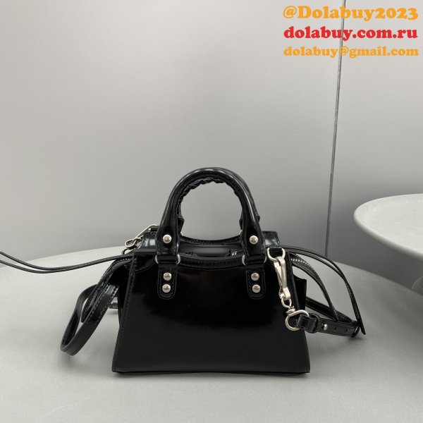 Designer balenciaga cuag Patent leather black