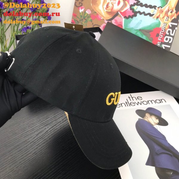 Best Gucci Court simple embroidery logo Baseball cap