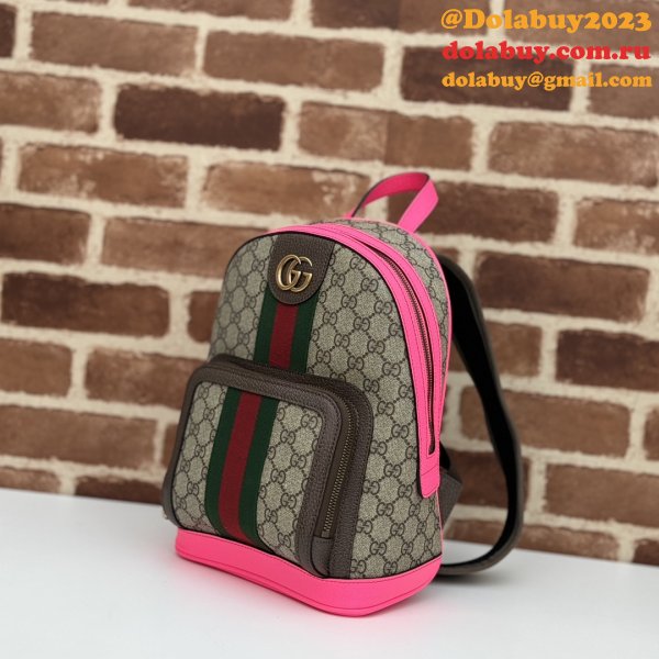 Fuchsia Top Quality 547965 GG Supreme Ophidia Gucci Copy Backpack Bag