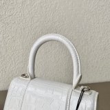 Fake Balenciaga Online Store Crocodile Pattern Hourglass 19/23cm Bag