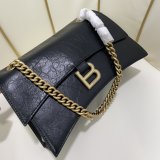 Top Quality BEST BALENCIAGA Crush Chain Small Bag 25CM