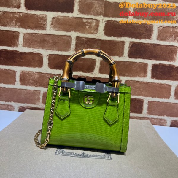 AAA Quality Replica Gucci Diana lizard 675800 bag