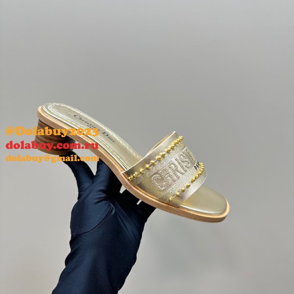 Fashion Dior Dway Heeled Slide