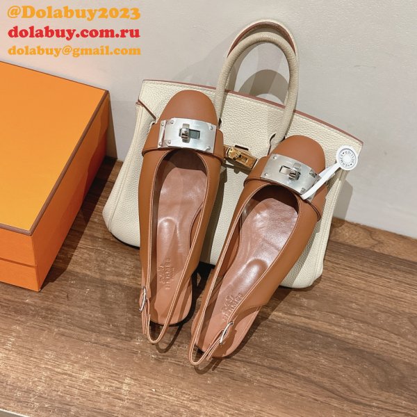 Luxury Designer hermes Innocente slingback