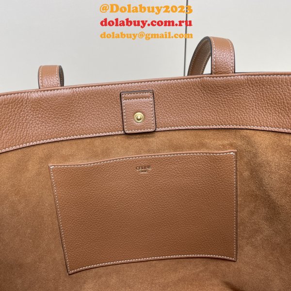 Luxury Best Celine 116853 Medium Cabas Anais Cuir Triomphe