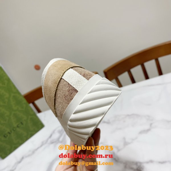 Perfect Dolabuy 1:1 Mirror Replica Gucci GG Canvas Shoes