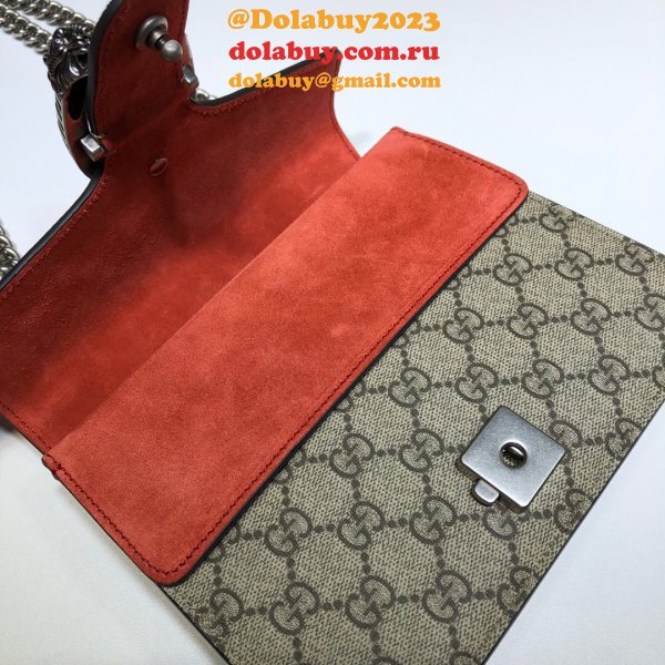 Gucci Replica Dionysus GG Supreme mini 421970 Red Fake bag